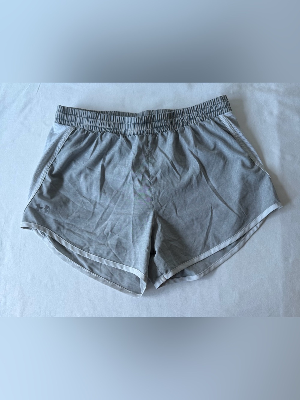 Under Armour Gray Loose Athletic Shorts w/ Liner & Drawstring Women’s Size Small